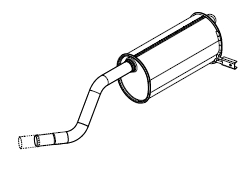 Rear Muffler (14092)