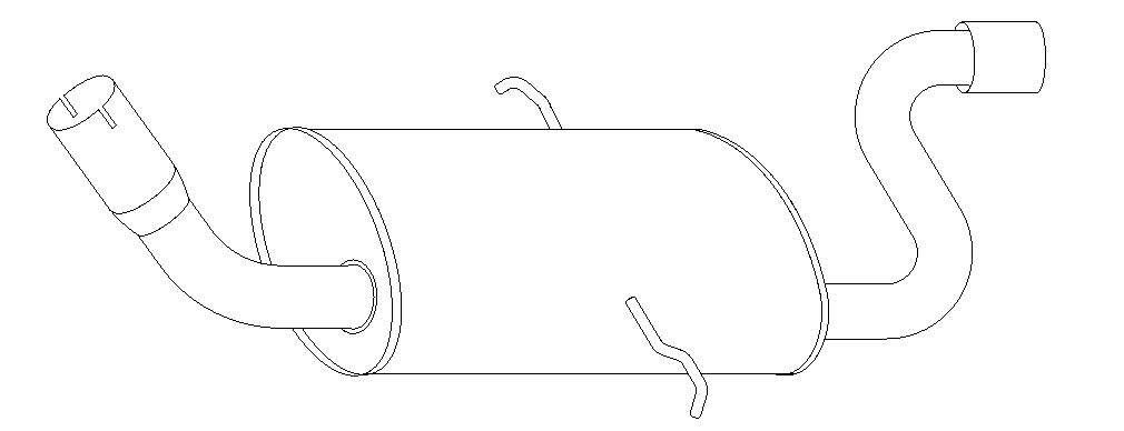 Rear Muffler (13365)