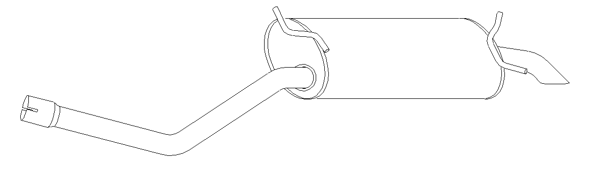 Rear Muffler (11133)