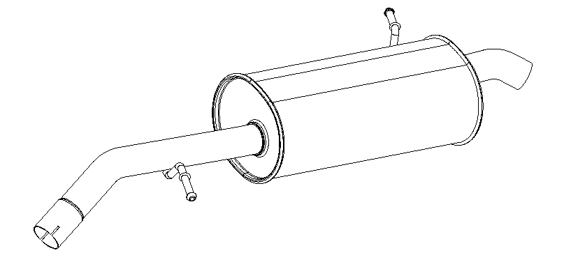 Rear Muffler (14154)