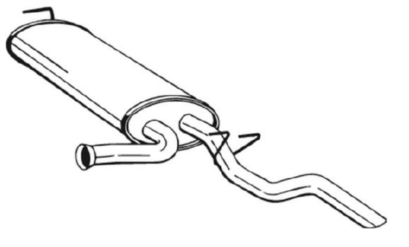 Rear Muffler (12457)