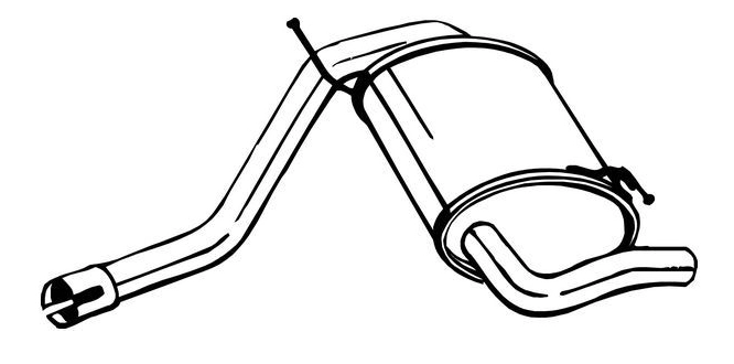 Rear Muffler (15526)