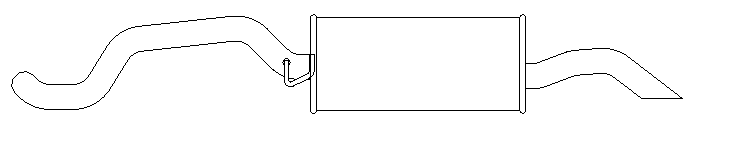 Rear Muffler (14389)