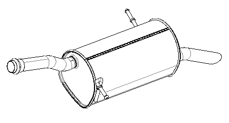 Rear Muffler (15668)