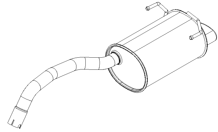Rear Muffler (15985)