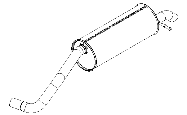 Rear Muffler (15592)