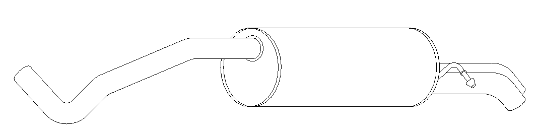 Rear Muffler (15138)