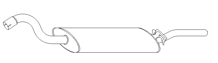 Rear Muffler (10031)