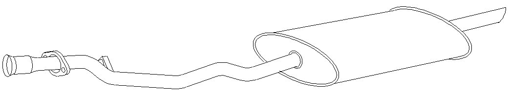 Rear Muffler (11104)