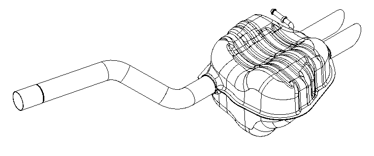 Rear Muffler (15400)