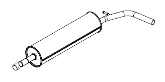 Centre Muffler (14615)