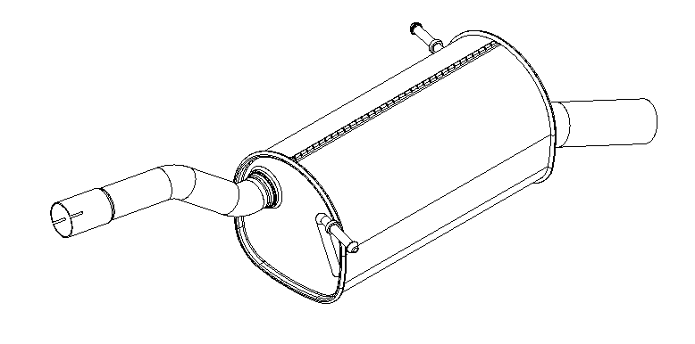 Rear Muffler (15776)