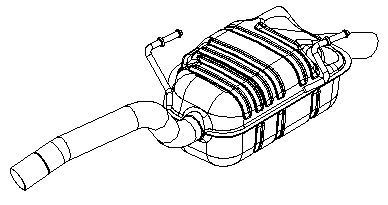 Rear Muffler (15684)