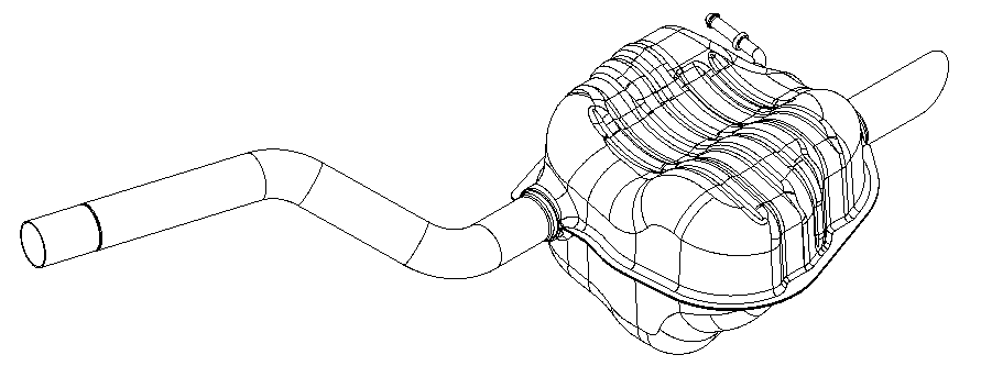 Rear Muffler (14644)