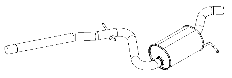 Centre Muffler (15435)