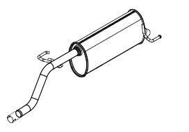 Rear Muffler (14422)