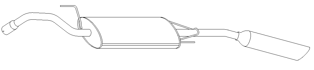 Rear Muffler (10970)