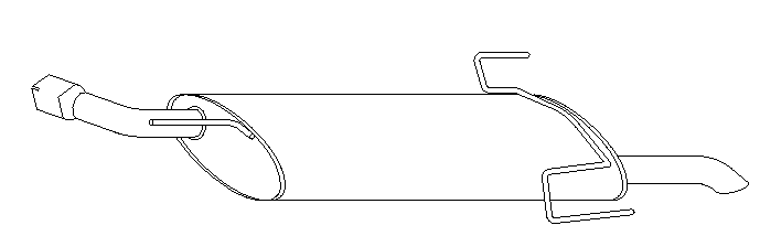 Rear Muffler (10589)