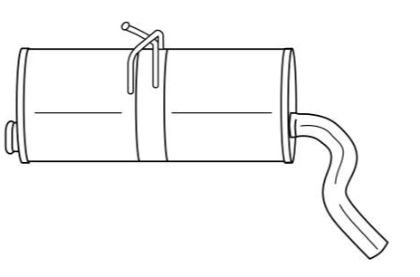 Rear Muffler (12327)