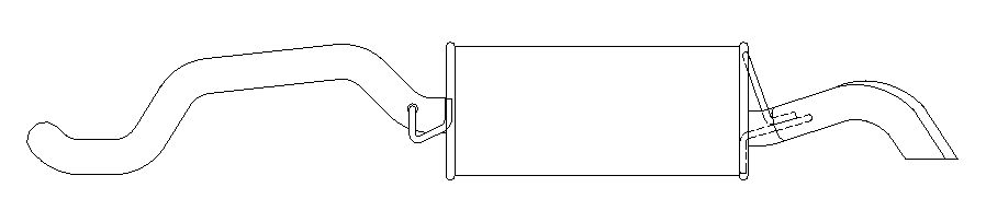 Rear Muffler (14391)