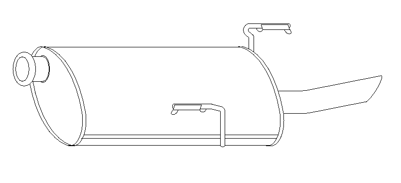 Rear Muffler (10757)