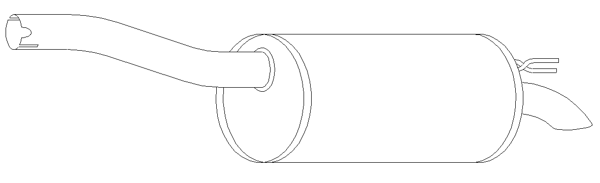 Rear Muffler (11080)