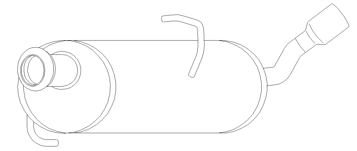 Rear Muffler (11130)