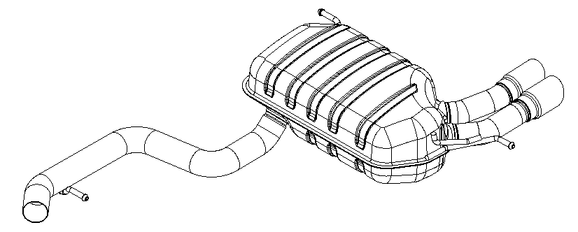 Rear Muffler (15301)