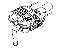 Rear Muffler (14410)