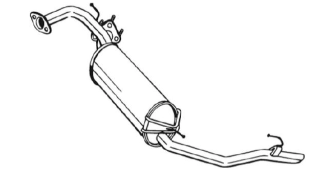 Rear Muffler (15154)