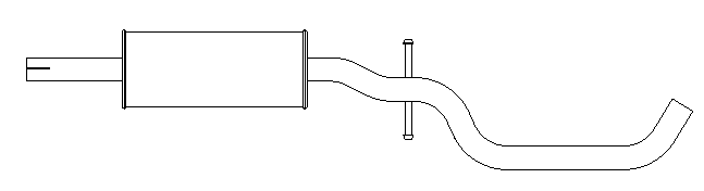 Centre Muffler (14657)