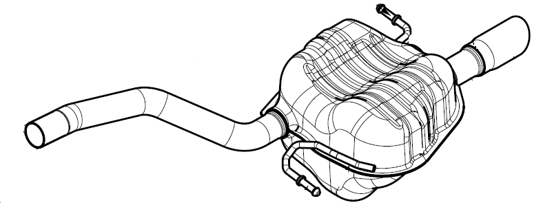Rear Muffler (14638)