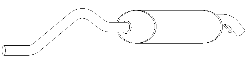 Rear Muffler (15031)