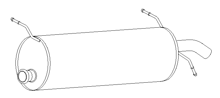 Rear Muffler (10096)