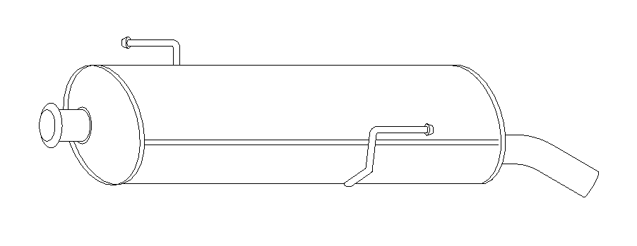 Rear Muffler (10729)