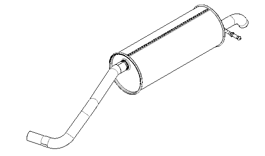 Rear Muffler (15725)