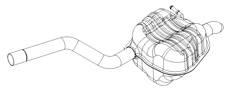 Rear Muffler (14624)