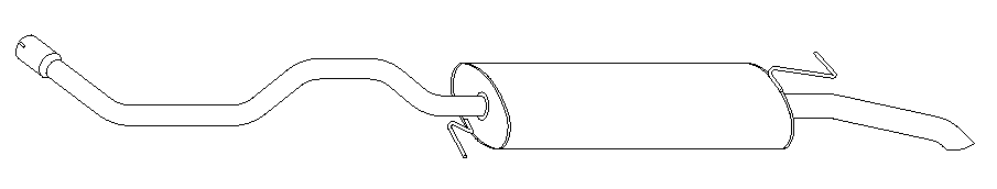 Rear Muffler (10977)