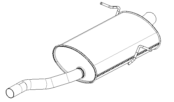 Rear Muffler (12673)
