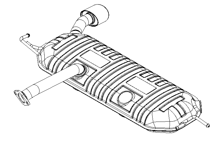 Rear Muffler (15394)