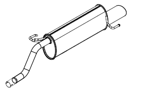 Rear Muffler (14430)