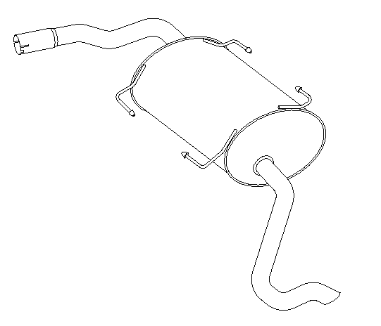 Rear Muffler (14530)