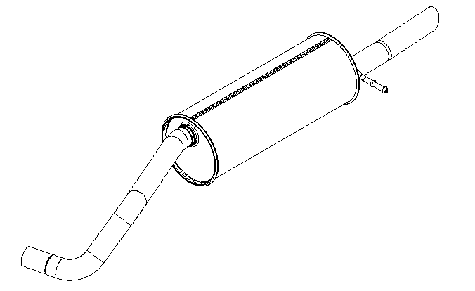 Rear Muffler (15581)