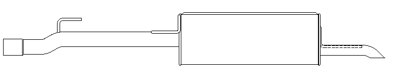 Rear Muffler (11350)