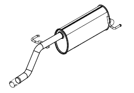 Rear Muffler (14424)
