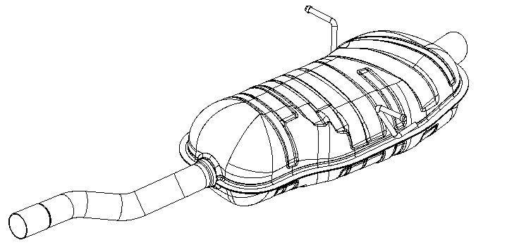 Rear Muffler (12615)