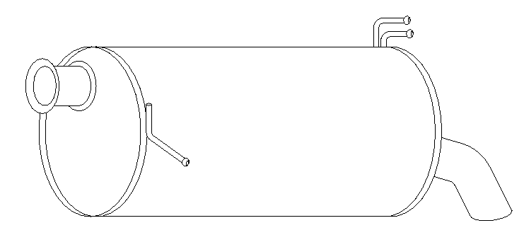 Rear Muffler (15165)