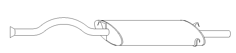 Rear Muffler (10411)