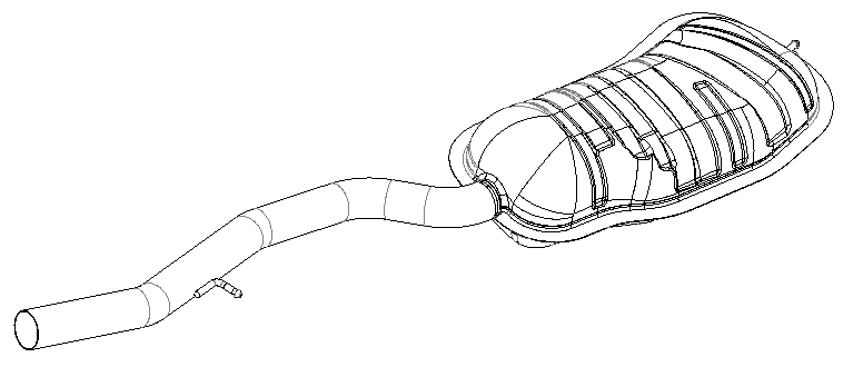 Rear Muffler (13324)