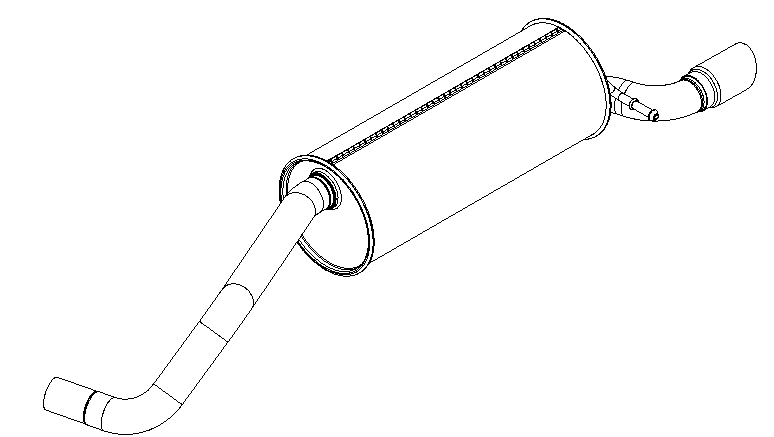 Rear Muffler (15584)